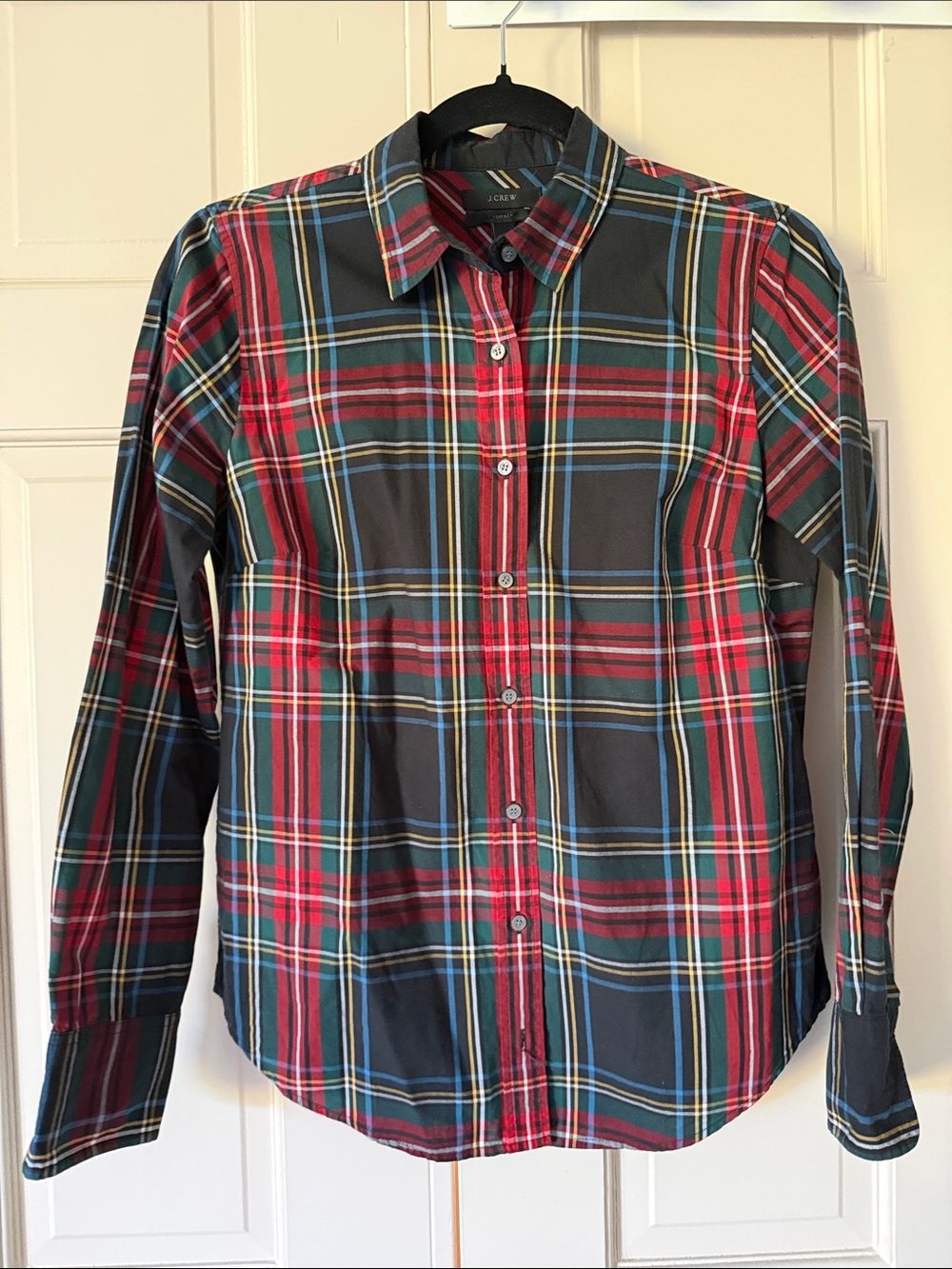 J. Crew Multicolor Plaid Button-Up Shirt